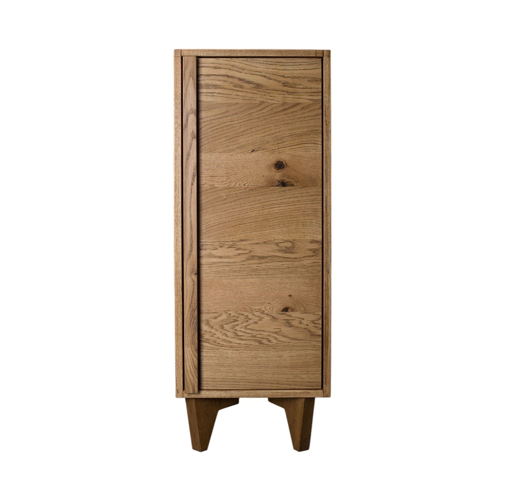 „Komoda dębowa K1, widok frontalny, lity dąb”