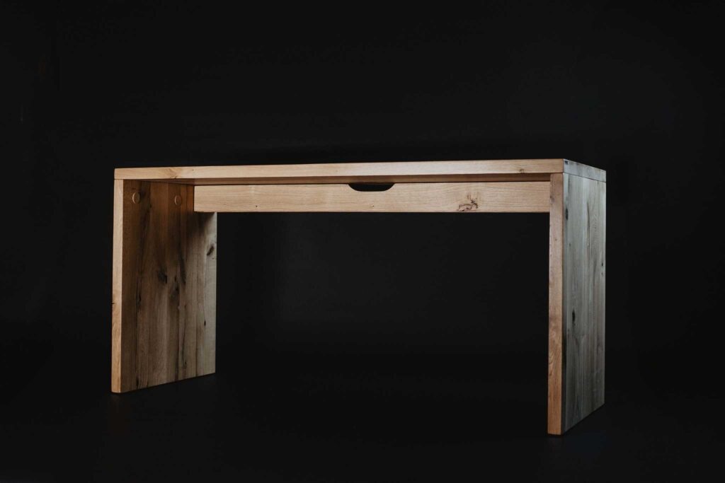 "Blat 4 cm z fazowanymi krawędziami - biurko nowoczesne B3"