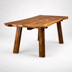 Stół z litego drewna dębowego dwa plastry